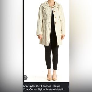 Ann Taylor Loft Women’s Trench Coat size Large